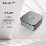神舟(HASEE)mini PC6 商用办公迷你台式电脑主机(N5095 8G 256GSSD WIFI无线 win10)